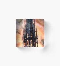 Fire at Notre Dame Cathedral in Paris Acrylic Block