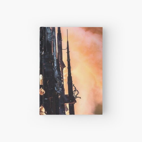 Fire at Notre Dame Cathedral in Paris Hardcover Journal