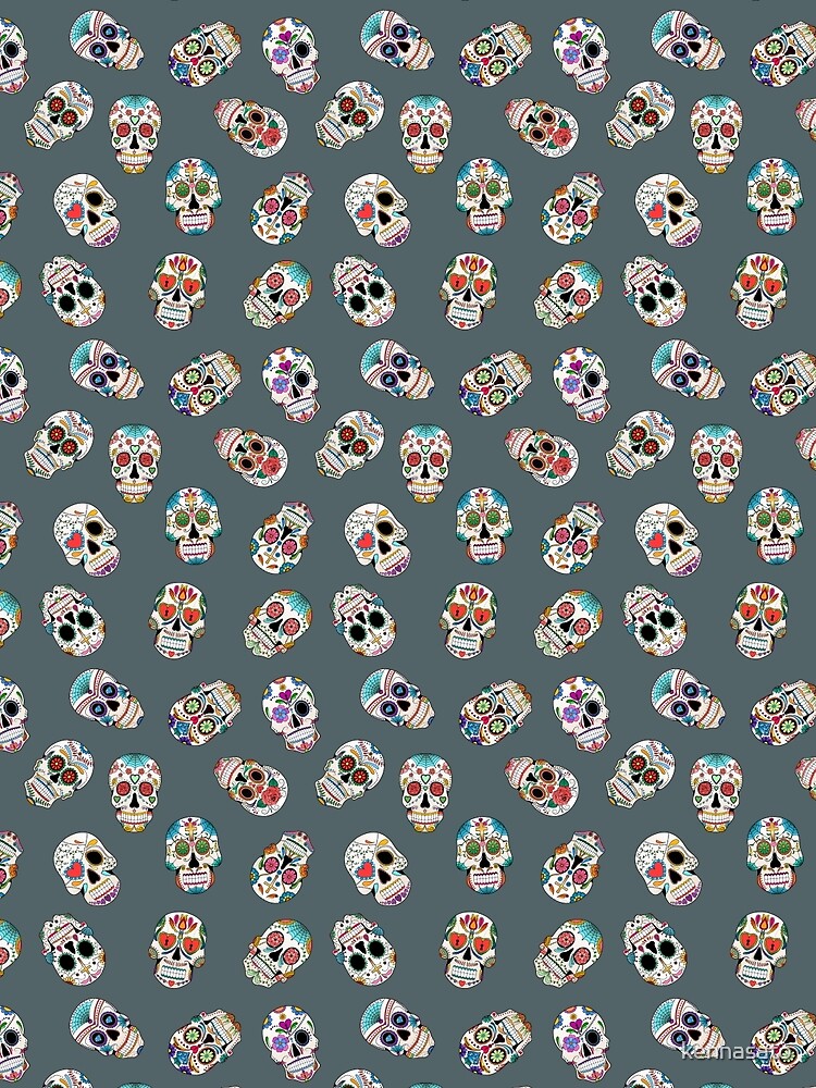 Sugar Skull Seamless Pattern by kennasato