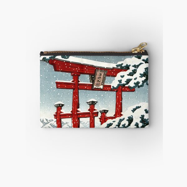 Aperçu de l'œuvre Le sanctuaire Miyajima sous la neige de Kawase Hasui créée et vendue par ArtExpression.