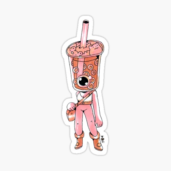 Bianca the Boba Tea Sticker