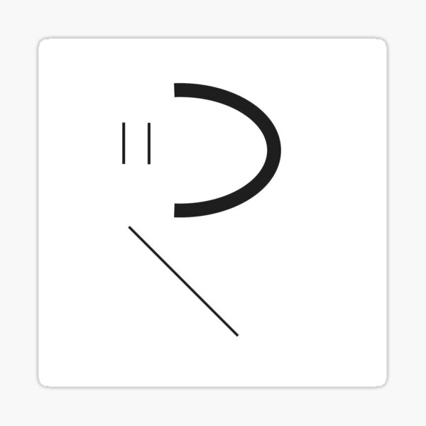 R Sticker