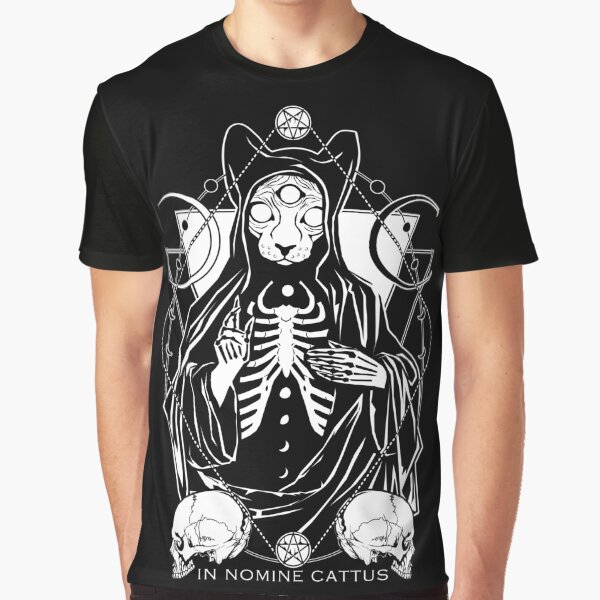In Nomine Cattus - The Cat Priest Graphic T-Shirt