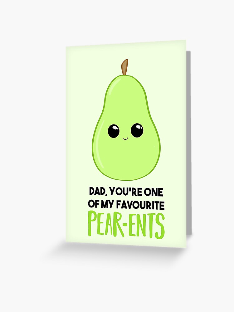 We Make a Great Pear Valentines Card Pun Love Card Funny 