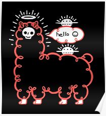Póster Skullpaka y ovnis están descansando