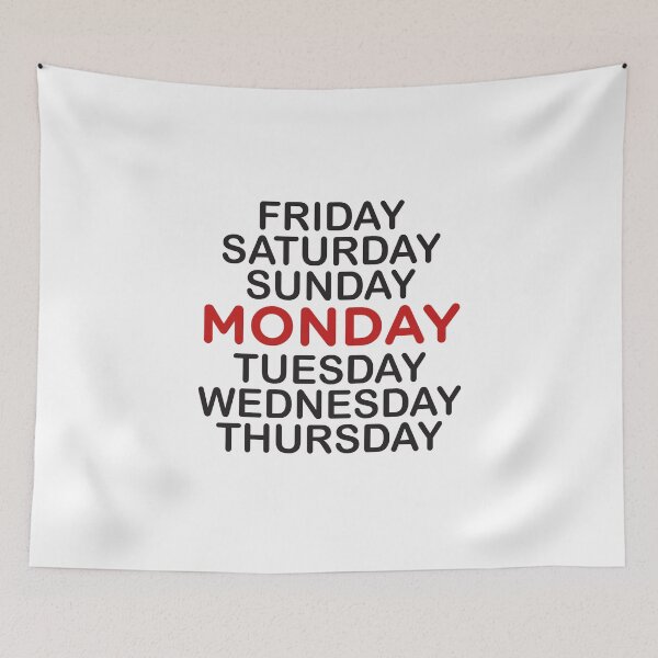 Item preview, Everyday Minimalist T-Shirt Monday Scroll Down designed and sold by rhonstoppable27.