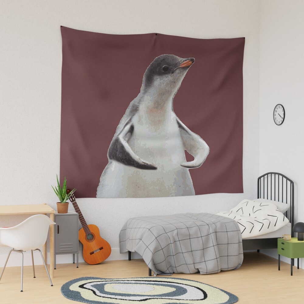  Tapestry, Cute Penguin Fishing Tapestry for Bedroom