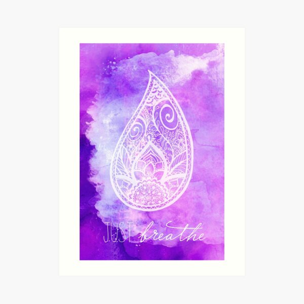 Just Breathe Art Print
