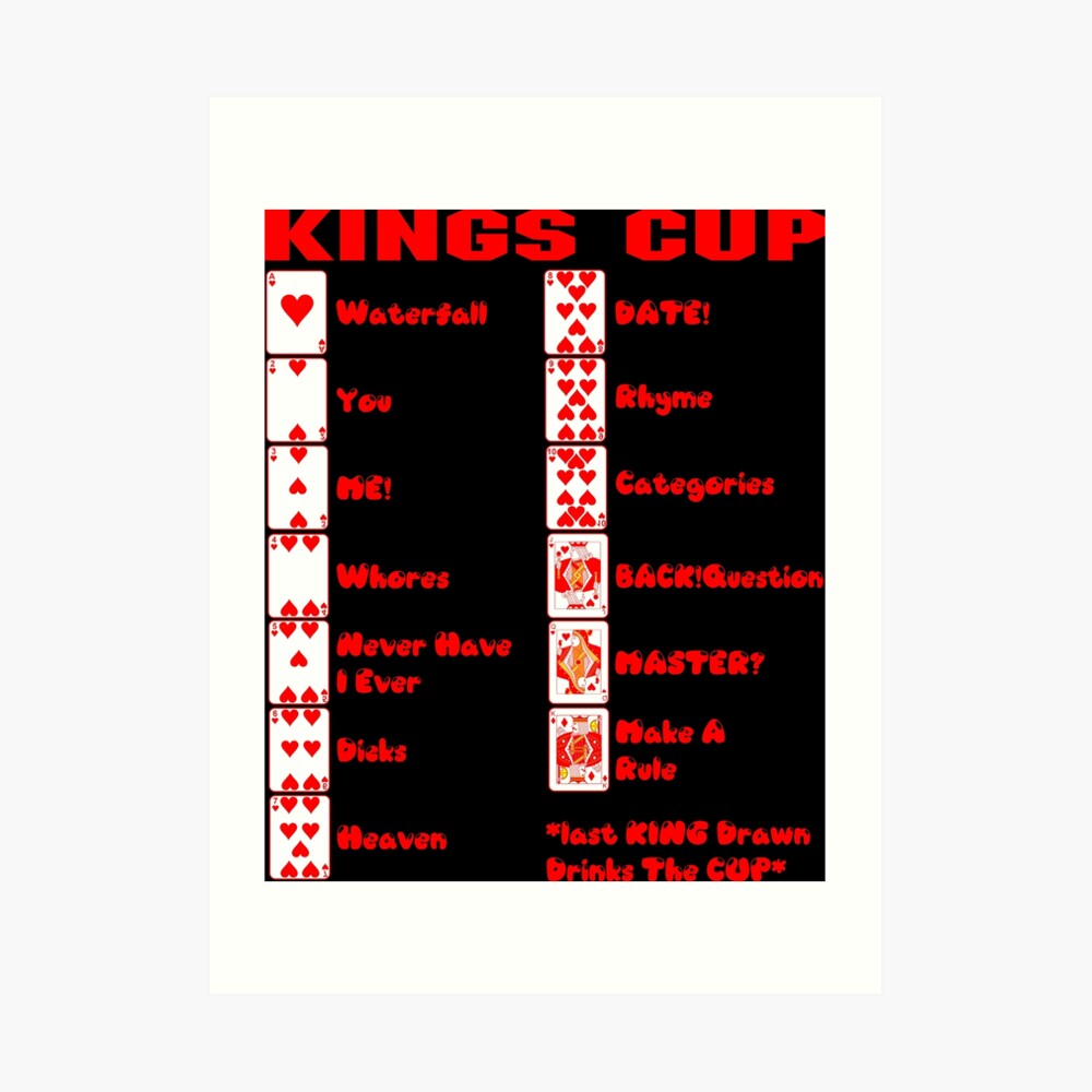 Kings Cup Rules, Kings Cup