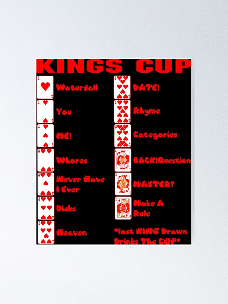 kings drinking game card meanings