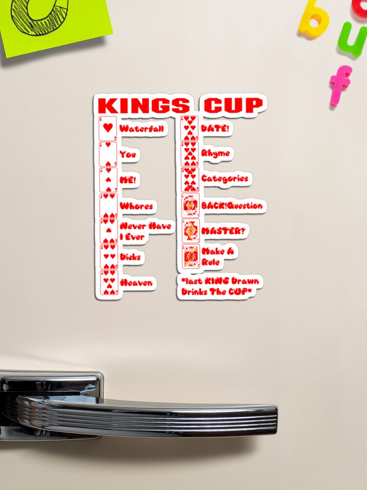 Kings Cup Card Game Drinking Game Gift Drinking Poster by shirtzz123