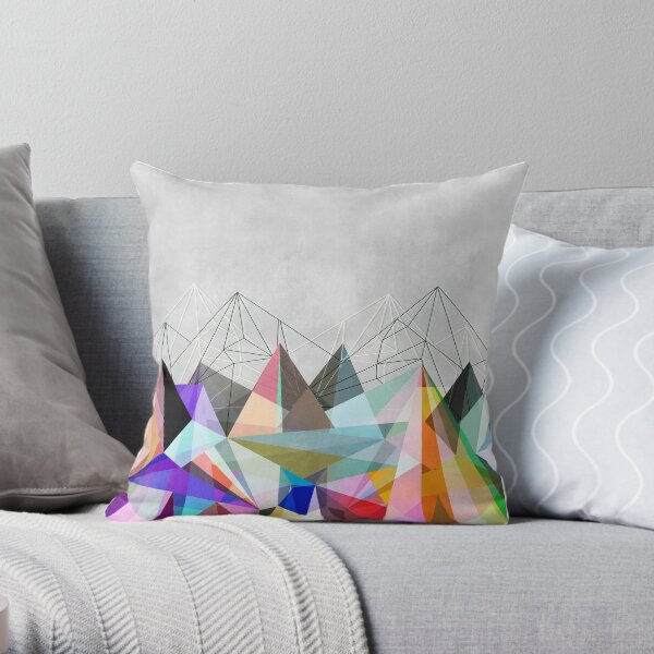 Colorflash 3 Throw Pillow