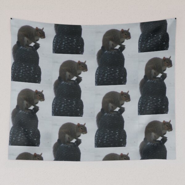 Item preview, Squirrel Sits on Owl designed and sold by kristalcurt.