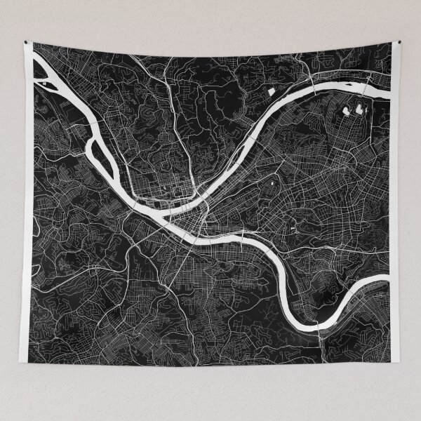 Item preview, Pittsburgh Map designed and sold by Kara515.