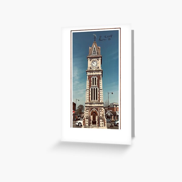 " Victorian clock tower 1 (Newmarket adventure card collection)" Greeting Card by Benhattrell1