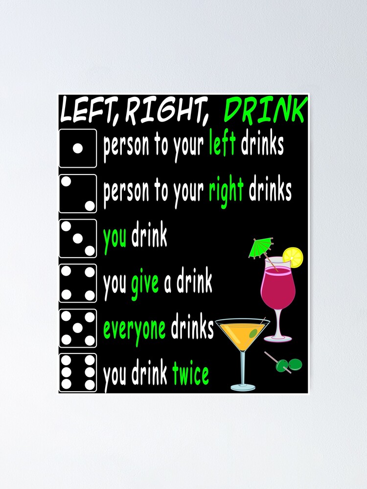 "Beer game dice game drinking game gift drinking" Poster