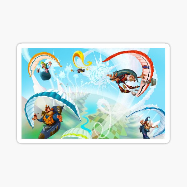 Course de parapente Sticker