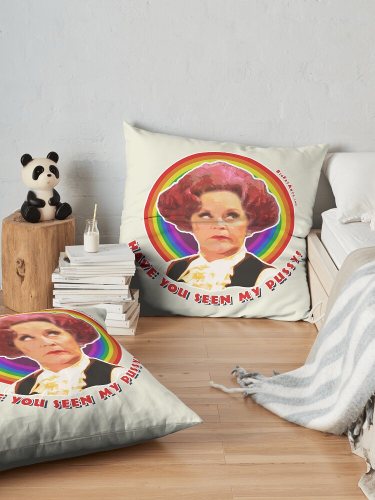 Alternate view of Have You Seen My Pussy? Floor Pillow