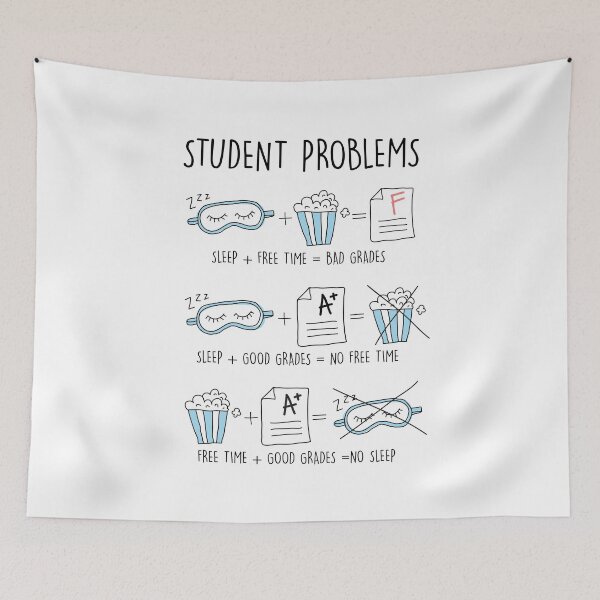 Item preview, Student Problems - Sleep, Free time, Grades designed and sold by Moritz Schwäble.