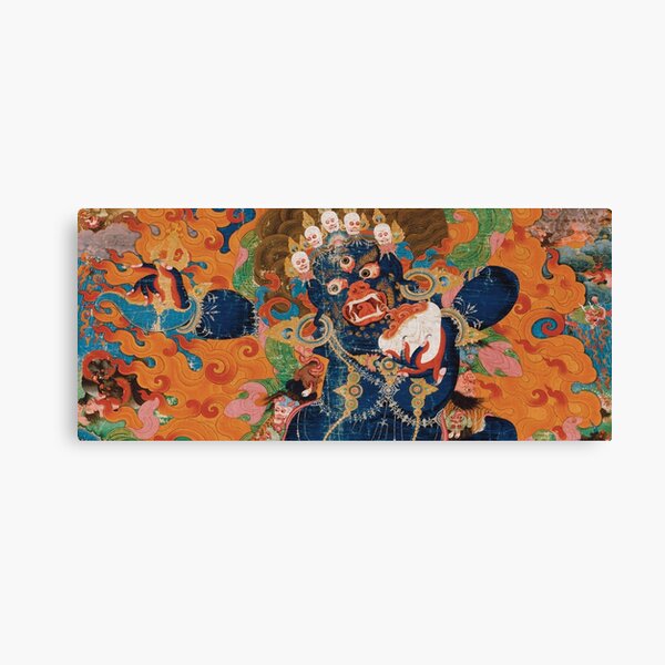 Asian Heritage - Yama, King of Hell, King Yan, Yanluo, dharmapala, wrathful god Canvas Print