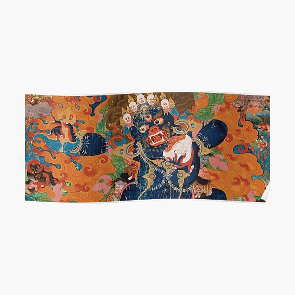 Asian Heritage - Yama, King of Hell, King Yan, Yanluo, dharmapala, wrathful god Poster