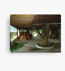 ABANDONED TAVERNA. THASSOS GREECE. Canvas Print