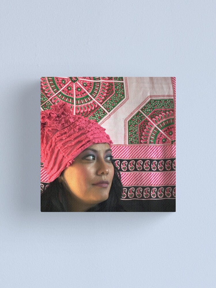 Alternate view of (556) Pink ruches Canvas Print