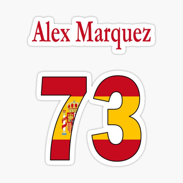 Alex Marquez 73 moto 2 Sticker