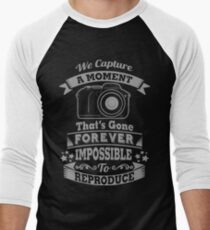 photography photographer t-shirt Men's Baseball ¾ T-Shirt