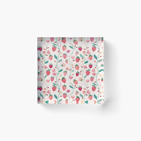 Strawberry Acrylic Blocks for Sale | Redbubble