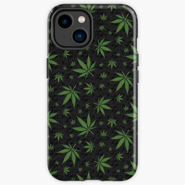 Weed Leaf Pattern Cannabis Marijuana Pot Leaf Pattern iPhone Tough Case