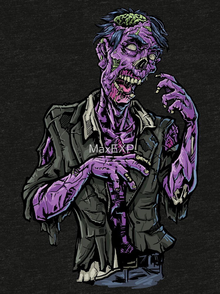 a picture of a zombie biker simple