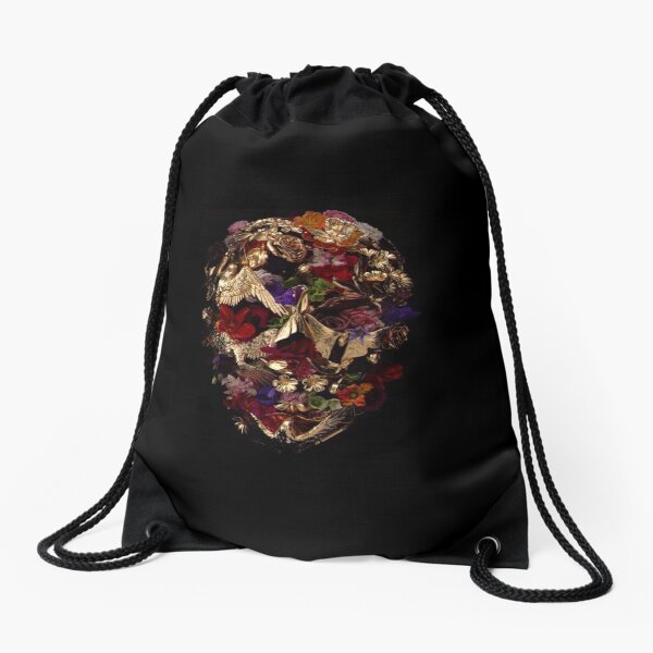 Alexander Mcqueen Floral Savage Beauty Mask Drawstring Bag