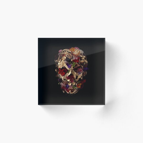 Alexander Mcqueen Floral Savage Beauty Mask Acrylic Block