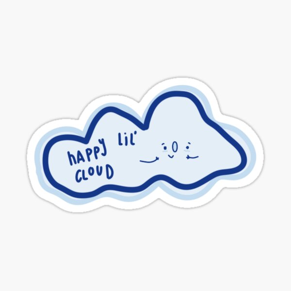 Happy Lil Cloud Sticker