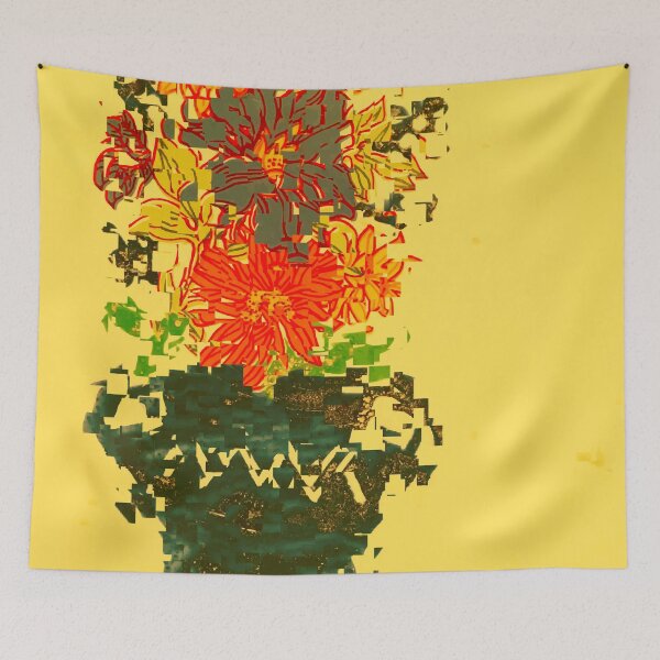 Item preview, Abstract flower painting  designed and sold by AdiDsgn.