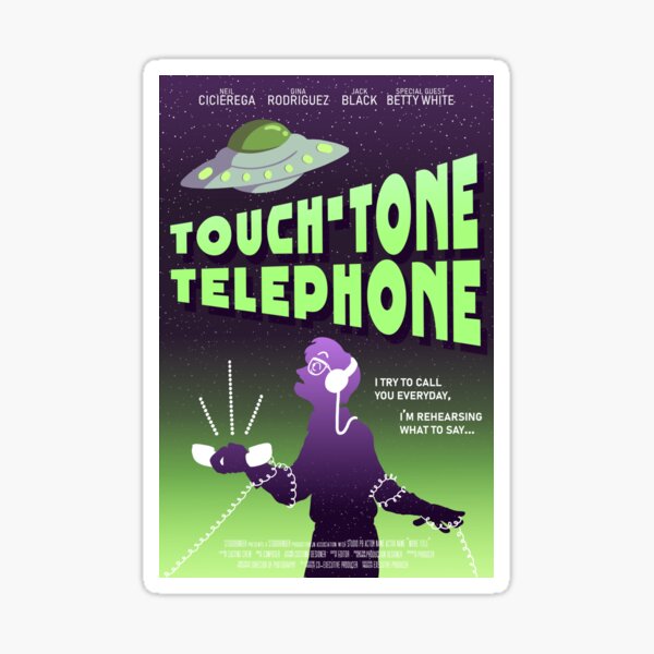 Touch-Tone Telephone Poster Sticker