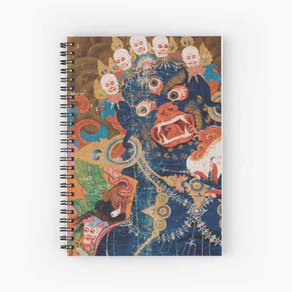 Asian Heritage - Yama, King of Hell, King Yan, Yanluo, dharmapala, wrathful god Spiral Notebook