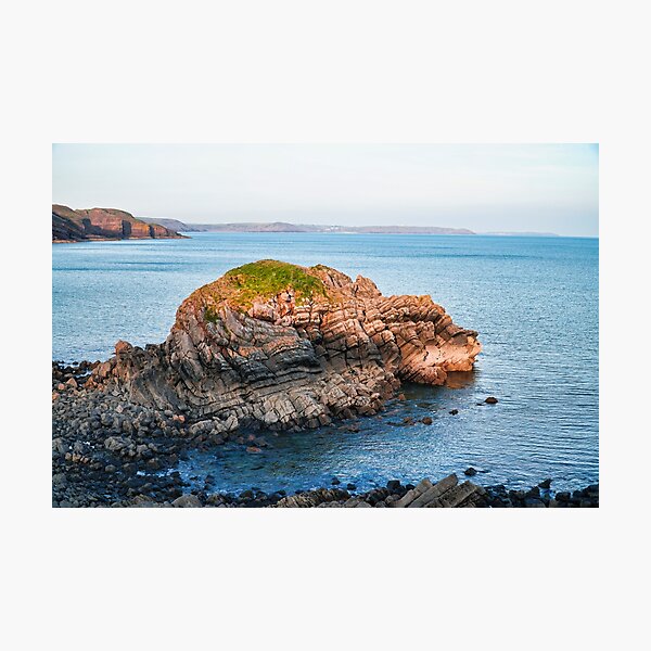 Item preview, Stackpole Quay - The Big Rock - Coastal Scenery designed and sold by Harmony Of The Mind.