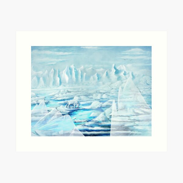 Ice - Digital Painting Art Print