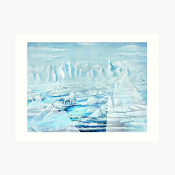 Ice - Digital Painting Art Print