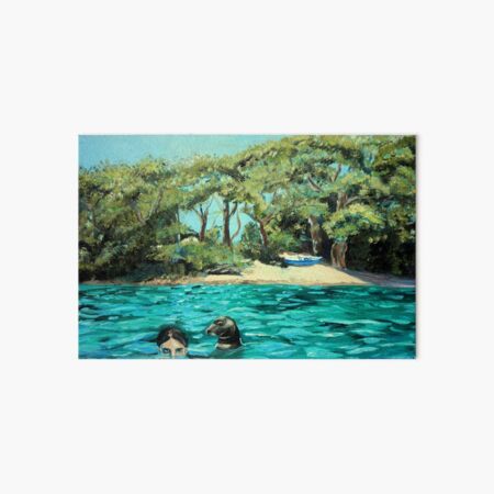 Meeting on the Helford River Art Board Print