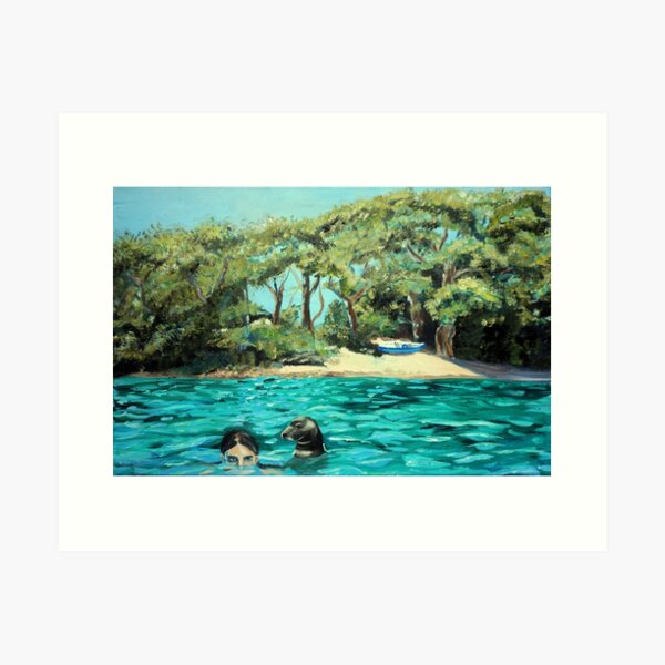 Meeting on the Helford River Art Print