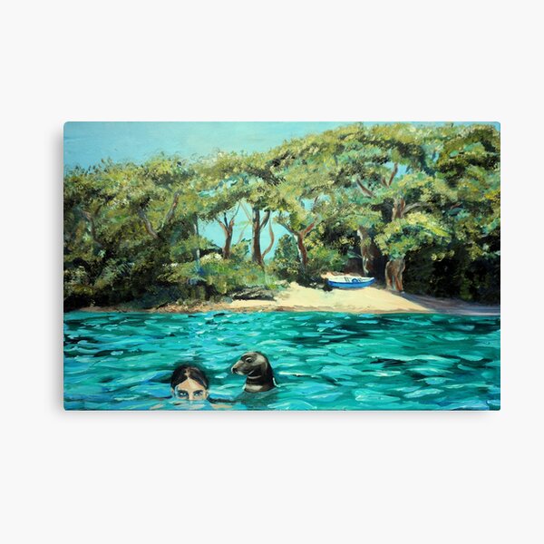 Meeting on the Helford River Canvas Print
