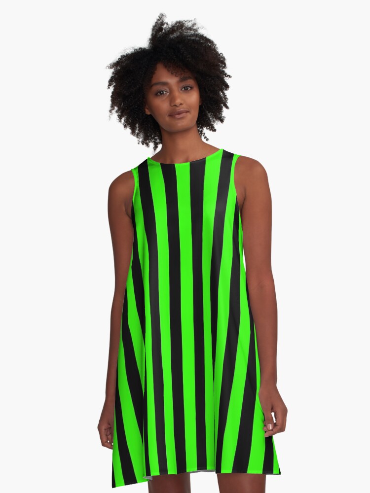 Black and on sale neon green dress