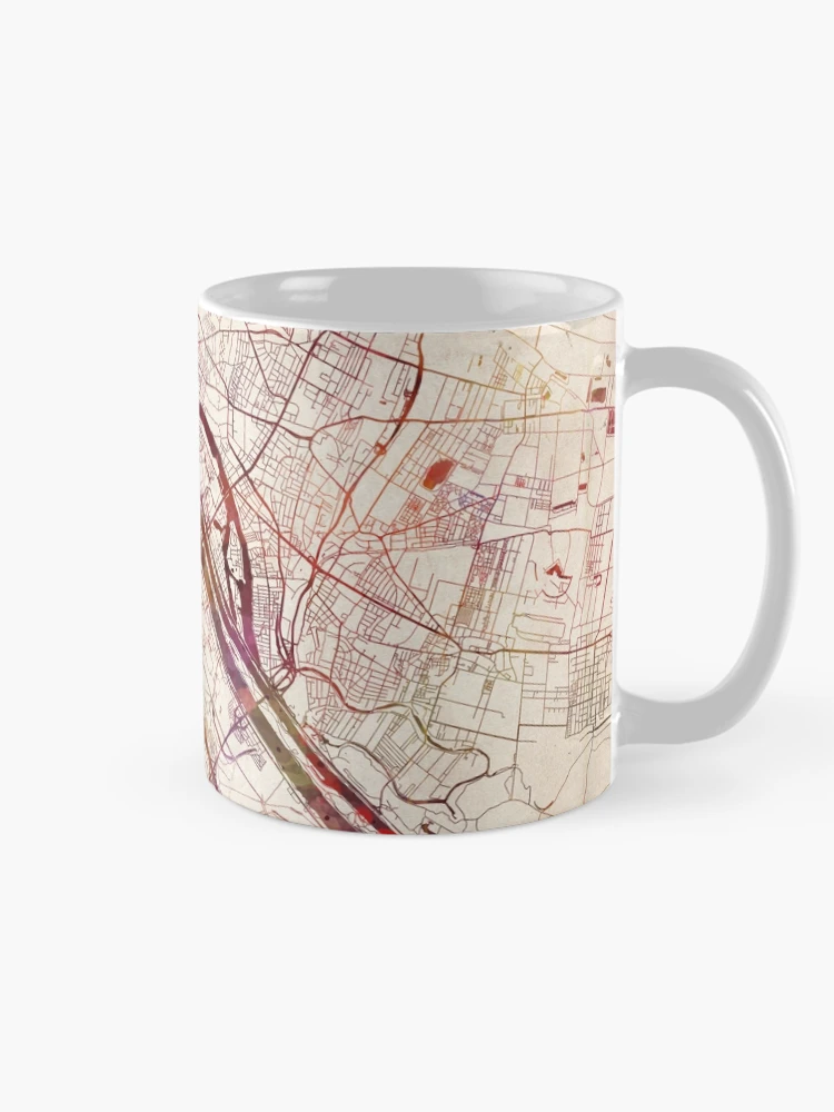 Thumbnail 3 of 6, Coffee Mug, Vienna map designed and sold by MapMapMaps.