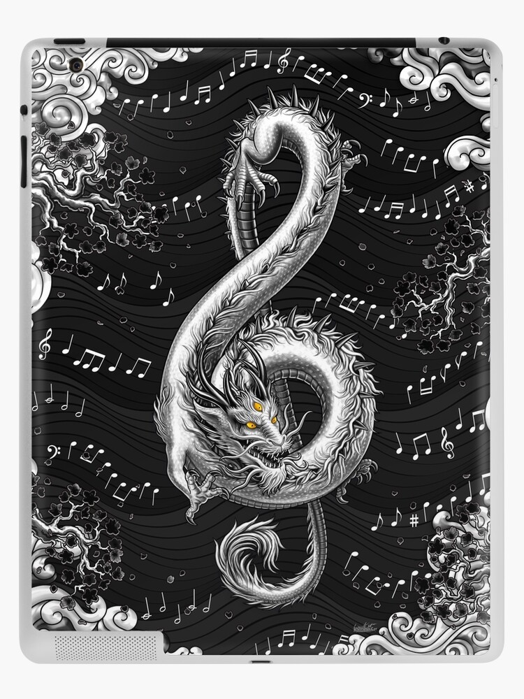 Treble Clef - Music Dragon - Diamond Art Board Print for Sale by