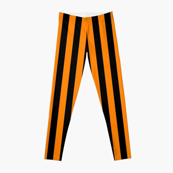 Orange and 2024 black leggings