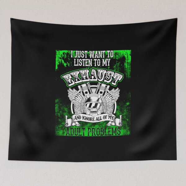 Item preview, Cool product Motorcycle - I Just Want to Listen to My Exhaust - Bike Lovers Gifts designed and sold by stuch75.