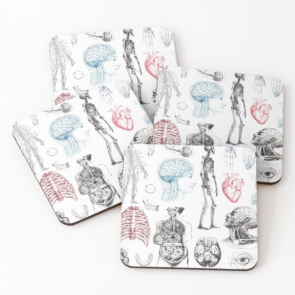 Item preview, Anatomy Illustrations Vintage Pattern designed and sold by alinabeska.